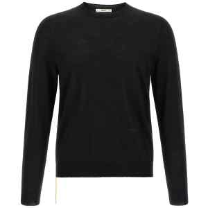 Fendi Yellow Stitching Sweater With Visible Thread