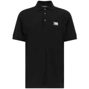 Dolce & Gabbana Logo Plate Polo Shirt