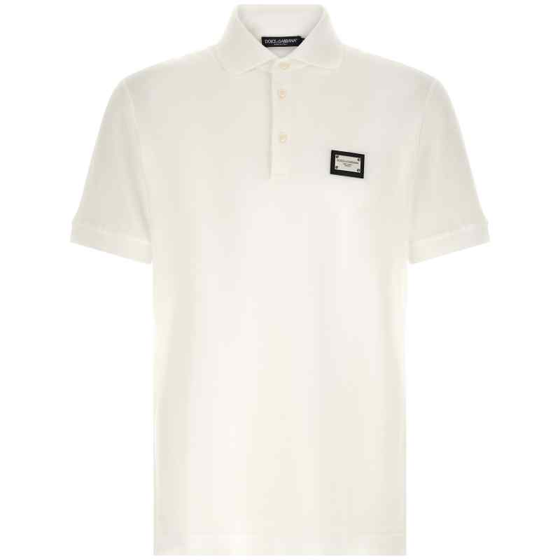 G8PL4TG7P1DW0800_01_M_2026-03-09T09-47-44.328Z Dolce & Gabbana Logo Plate Polo Shirt
