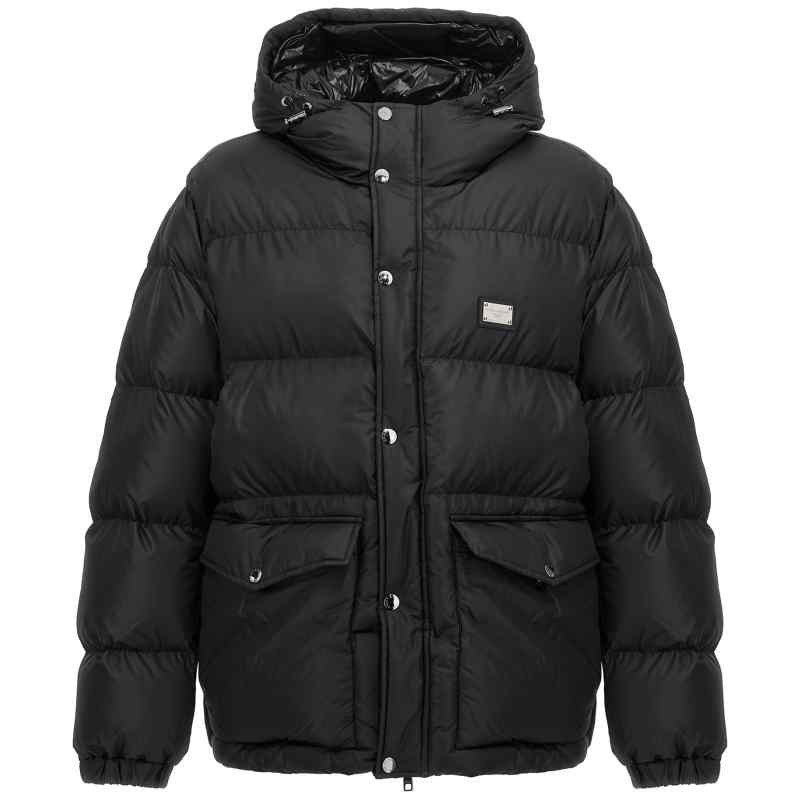 G9AOKTGG781N0000_01_M_2024-07-10T07-12-32.676Z Dolce & Gabbana Logo Plate Down Jacket