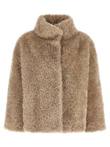 Herno Curled Shearling Effect Coat