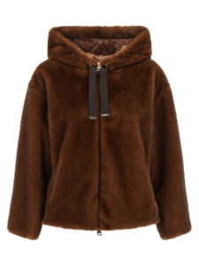 Herno Faux Fur Bomber Jacket