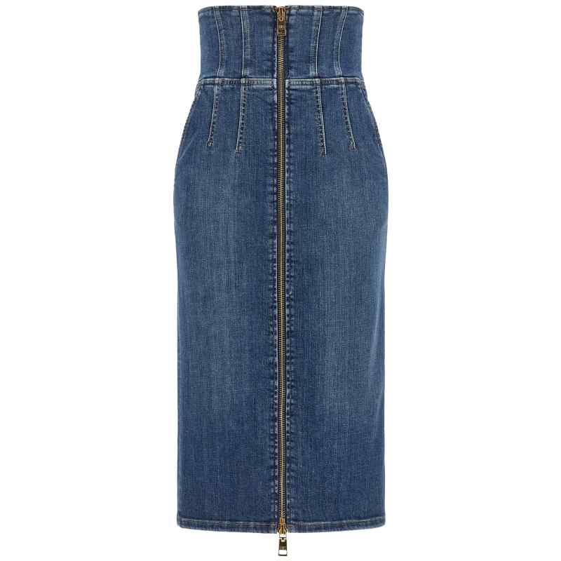 Elisabetta Franchi Denim Skirt