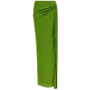 Elisabetta Franchi Shiny Viscose Skirt