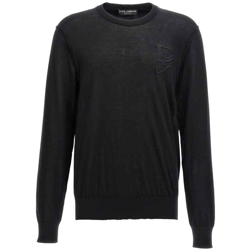 GXX02ZJAWXRN0000_01_M_2024-09-12T08-51-26.262Z Dolce & Gabbana Logo Embroidery Sweater