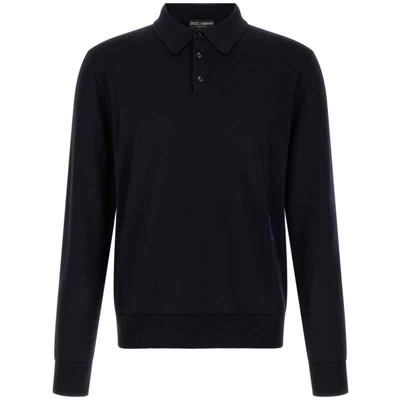 GXZ25ZJGMLSB0665_01_M_2026-09-10T07-35-44.097Z Dolce & Gabbana Virgin Wool Polo Shirt