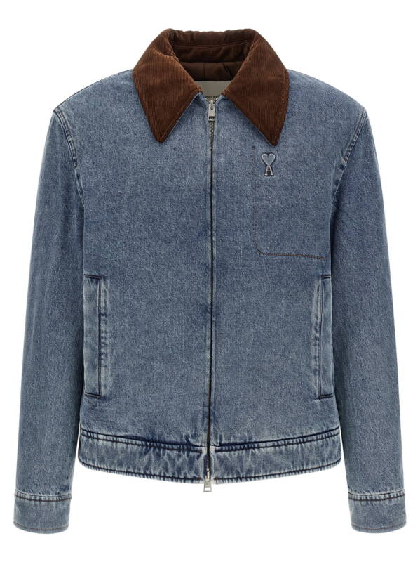 HJK922DE0046480_01_M_2026-09-16T08-20-12.573Z Ami Paris Ami De Cœur Denim Jacket