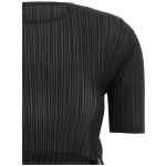 Issey Miyake Sheer Slit Pleats Top