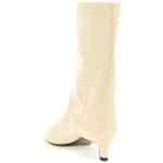 Jil Sander Craquelé Leather Ankle Boots