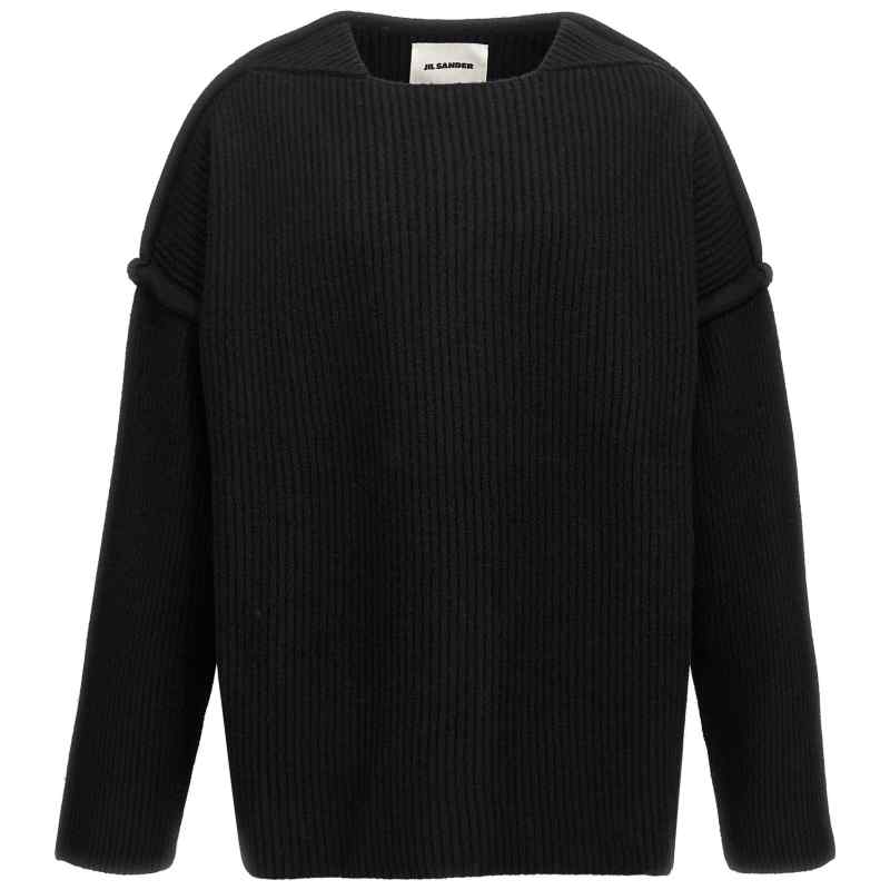 J21GP0153J14747001_01_M_2024-07-25T08-43-37.016Z Jil Sander Geometric Neckline Sweater