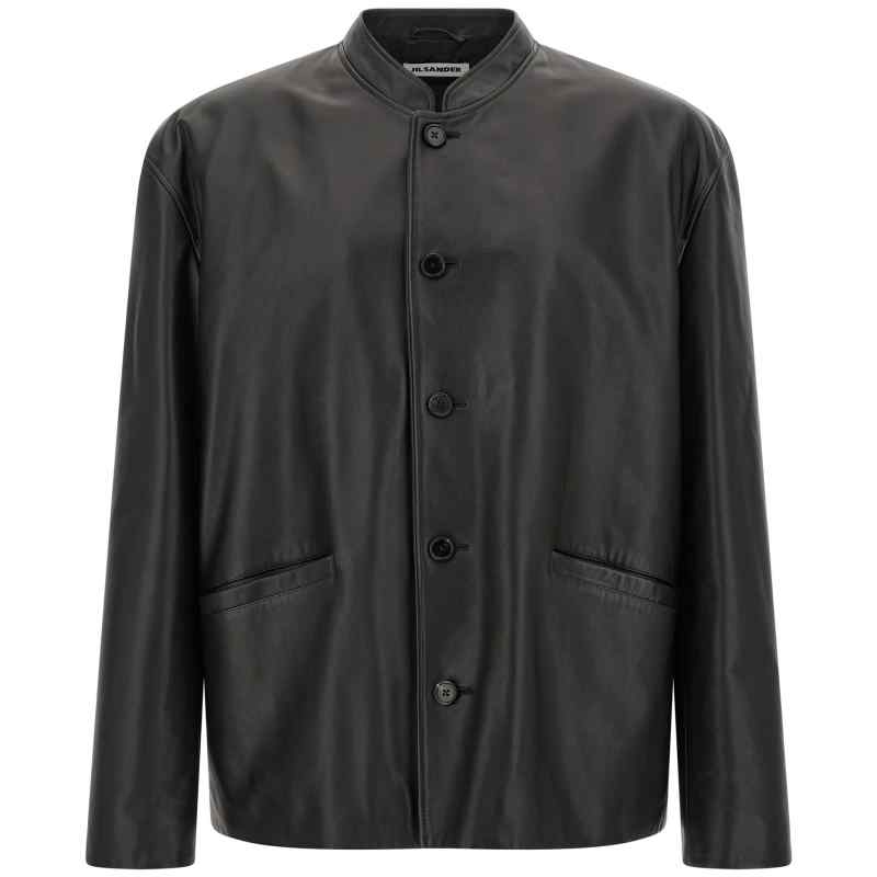 J22SW0178J07236001_01_M_2026-09-28T07-51-21.652Z Jil Sander 145 Leather Jacket