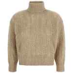 Agnona Openwork Turtleneck Sweater
