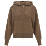 Agnona Zipped Hooded Sweater
