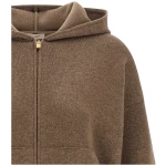 Agnona Zipped Hooded Sweater