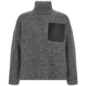 J.w.anderson Leather Patch Pocket Sweater