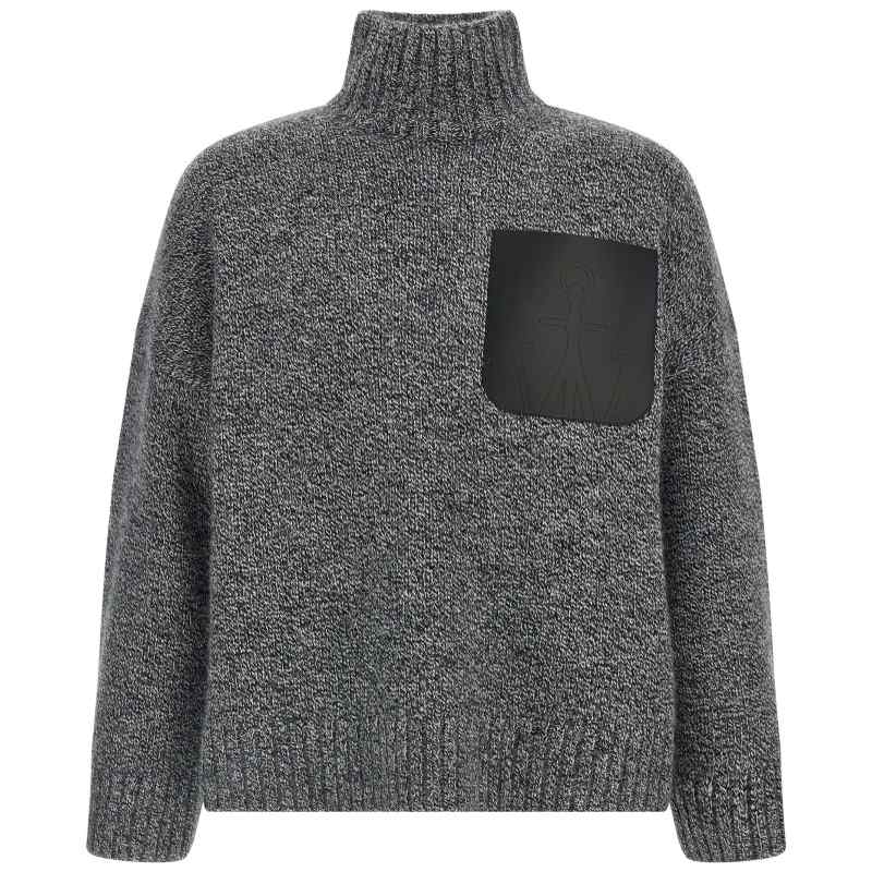 J.w.anderson Leather Patch Pocket Sweater