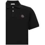 Moncler Leather Logo Patch Polo Shirt