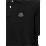 Moncler Leather Logo Patch Polo Shirt