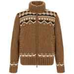 Moncler Geometric Bouclé Cardigan