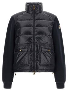 Moncler Two-material Padded Cardigan