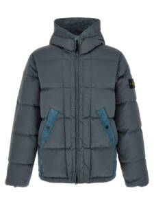 Stone Island Crumpled Effect Down Jacket
