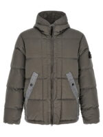 Stone Island Crumpled Effect Down Jacket
