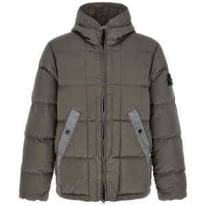 Stone Island Crumpled Effect Down Jacket