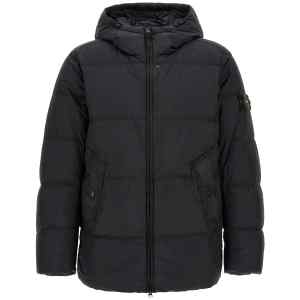 Stone Island Ruffled Effect Down Jacket