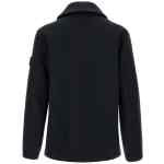Stone Island Double-breasted Coat With Logo Badge
