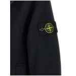 Stone Island Double-breasted Coat With Logo Badge