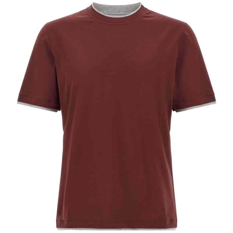 Brunello Cucinelli Faux-layering T-shirt