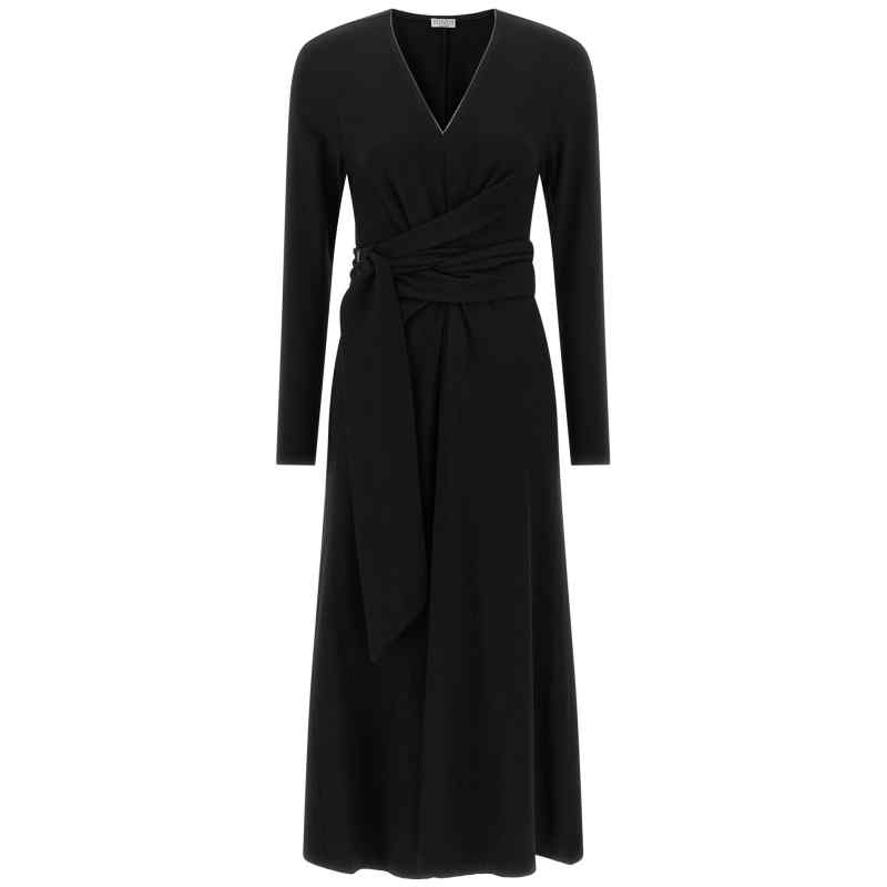Brunello Cucinelli Shiny Collar Dress
