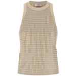Brunello Cucinelli Dazzling Check Embroidery Top