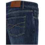 Brunello Cucinelli Logo Embroidery Jeans