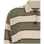 Brunello Cucinelli Sparkling Stripes Polo Shirt