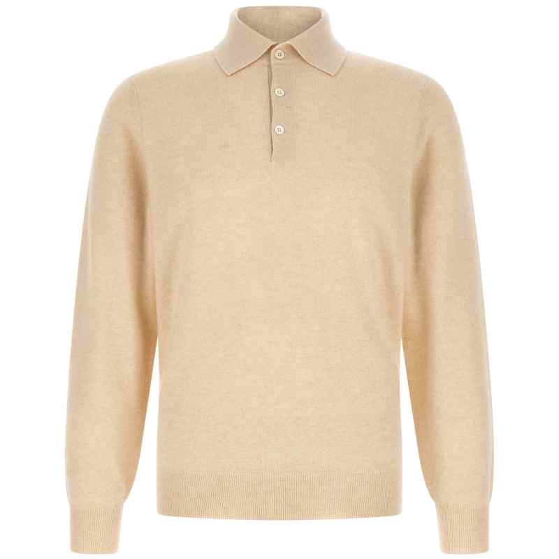 M2200295CFV79_01_M_2026-06-18T06-40-41.956Z Brunello Cucinelli Cashmere Knit Polo Shirt