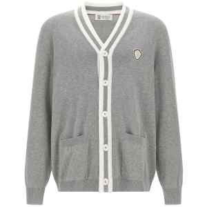 Brunello Cucinelli Heraldic Logo Cardigan