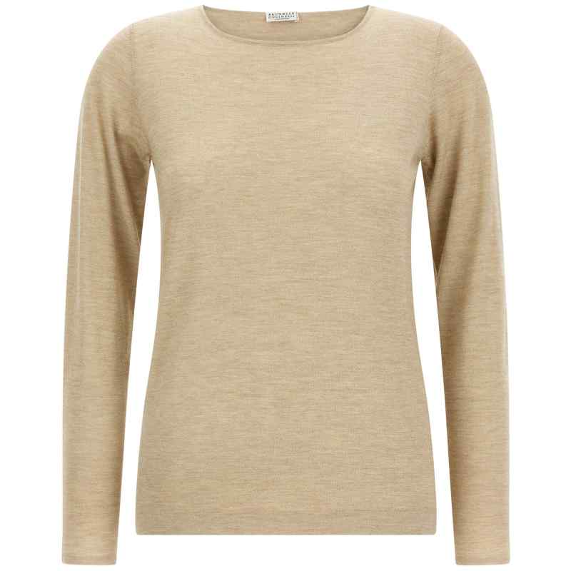 M41800008C067_01_M_2026-02-18T09-29-43.67Z Brunello Cucinelli Scollo A Barchetta In Lurex Sweater