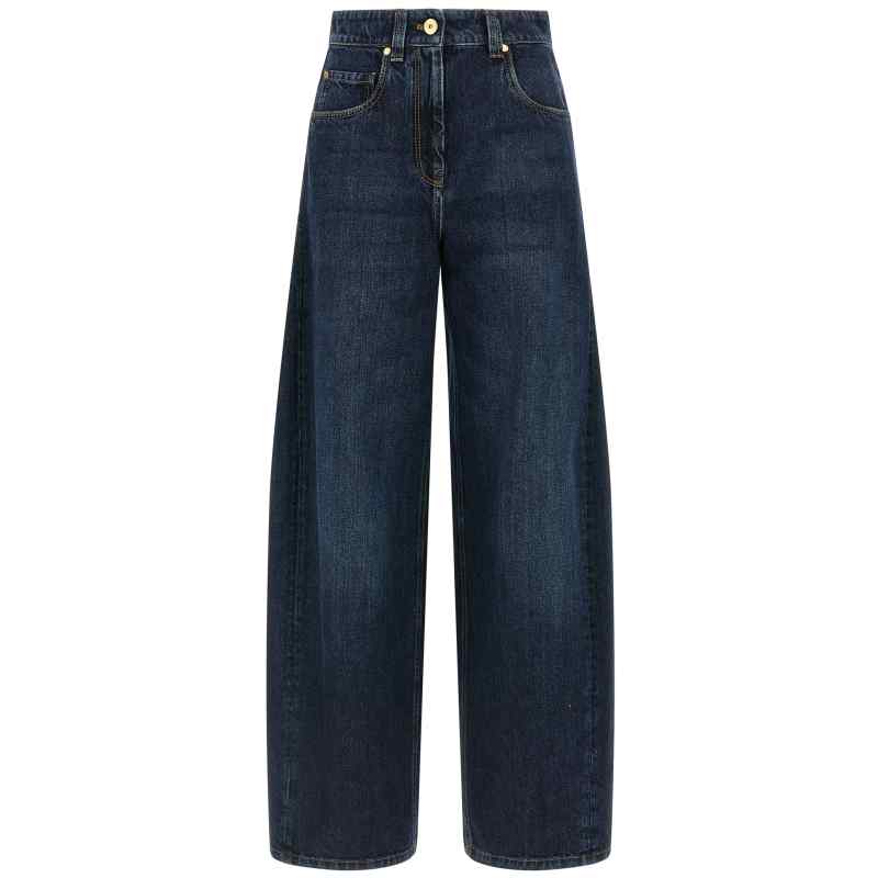 Brunello Cucinelli Wide Barrel Full Lenght Jeans