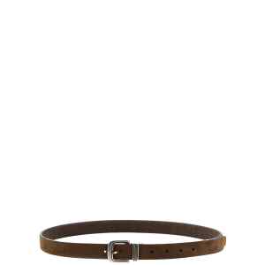 Brunello Cucinelli Inverted Leather Belt