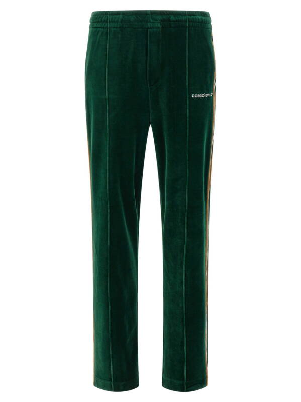 MAW26JTR39701GREENBROWNOFFWHITE_01_M_2026-09-21T08-45-27.332Z Casablanca Velour Joggers