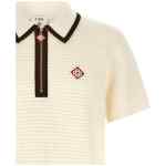 Casablanca Waffle Stitch Knit Polo Shirt