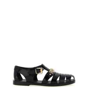 Moschino Jelly Sandals With Lettering Logo