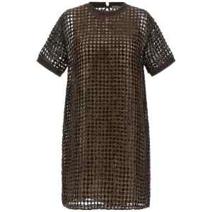 Brunello Cucinelli Sequin Mesh Dress