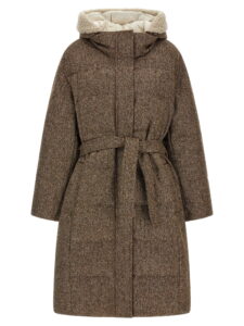 Brunello Cucinelli Shiny Zipper Pull Down Jacket