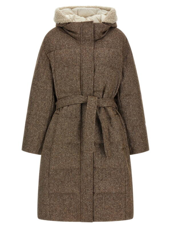 Brunello Cucinelli Shiny Zipper Pull Down Jacket