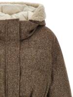 Brunello Cucinelli Shiny Zipper Pull Down Jacket