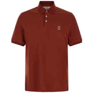Brunello Cucinelli Logo Embroidery Polo Shirt