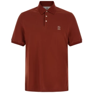 Brunello Cucinelli Logo Embroidery Polo Shirt