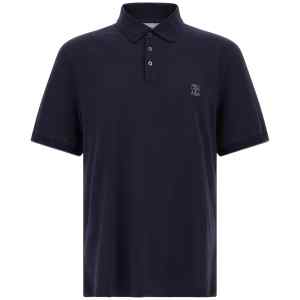 Brunello Cucinelli Logo Piqué Polo Shirt